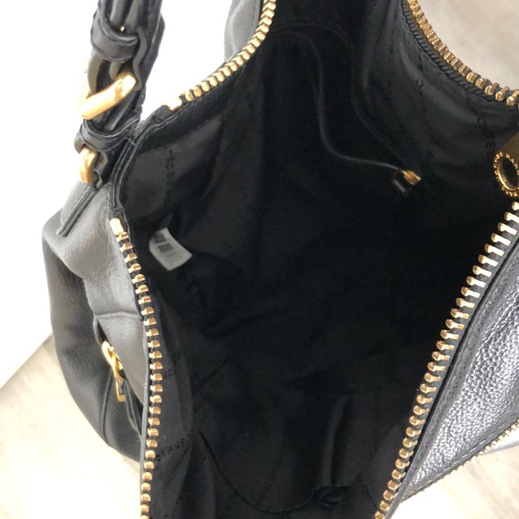 Marc By Marc Jacobs Leather NWOT Globetrotter Wild Willa Hobo Black - Picture 7 of 13